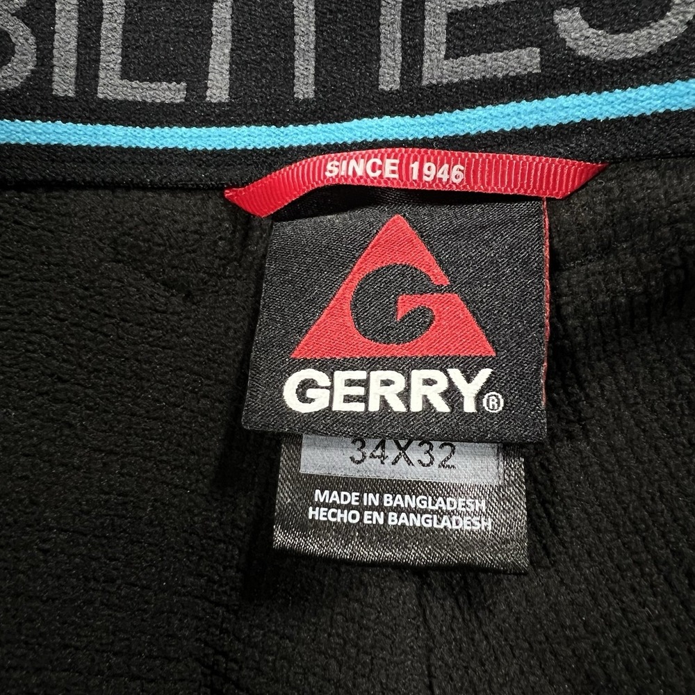 Gerry Venture Pants Mens 34x32 Black‎ Cargo Fleece Lined Performance Skiing - Picture 3 of 10